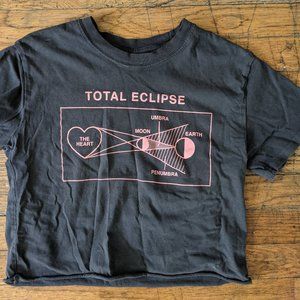 Total eclipse of the heart crop top